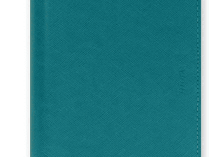 Filofax Organizador Saffiano' Compact com fecho de correr  azul Aqumarine
