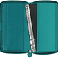 Filofax Organizador Saffiano' Compact com fecho de correr  azul Aqumarine - thumbnail 2