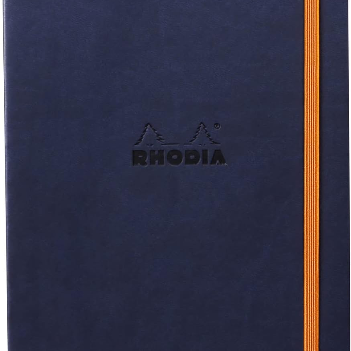 Rhodia Caderno e Bloco de Notas A5 Pautado Azul Escuro 1