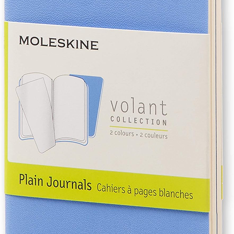 Moleskine: Conjunto 2 Cadernos Volant Lisos XS Azuis 1