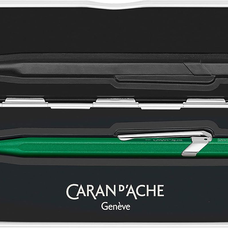 Caran d'Ache Esferográfica Colormat-x  849 cor verde com estojo, 0849.734 1