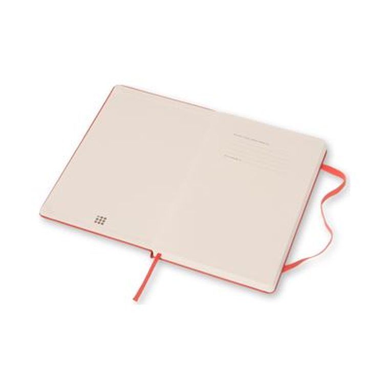 Moleskine caderno liso Classic, grande, cor laranja coral 3