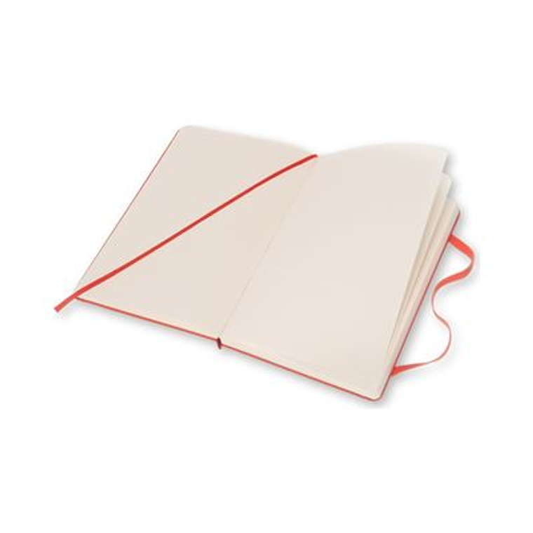 Moleskine caderno liso Classic, grande, cor laranja coral 4