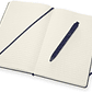 Moleskine Conjunto Caderno Grande Classic Pautado capa dura Azul Safira + Caneta 