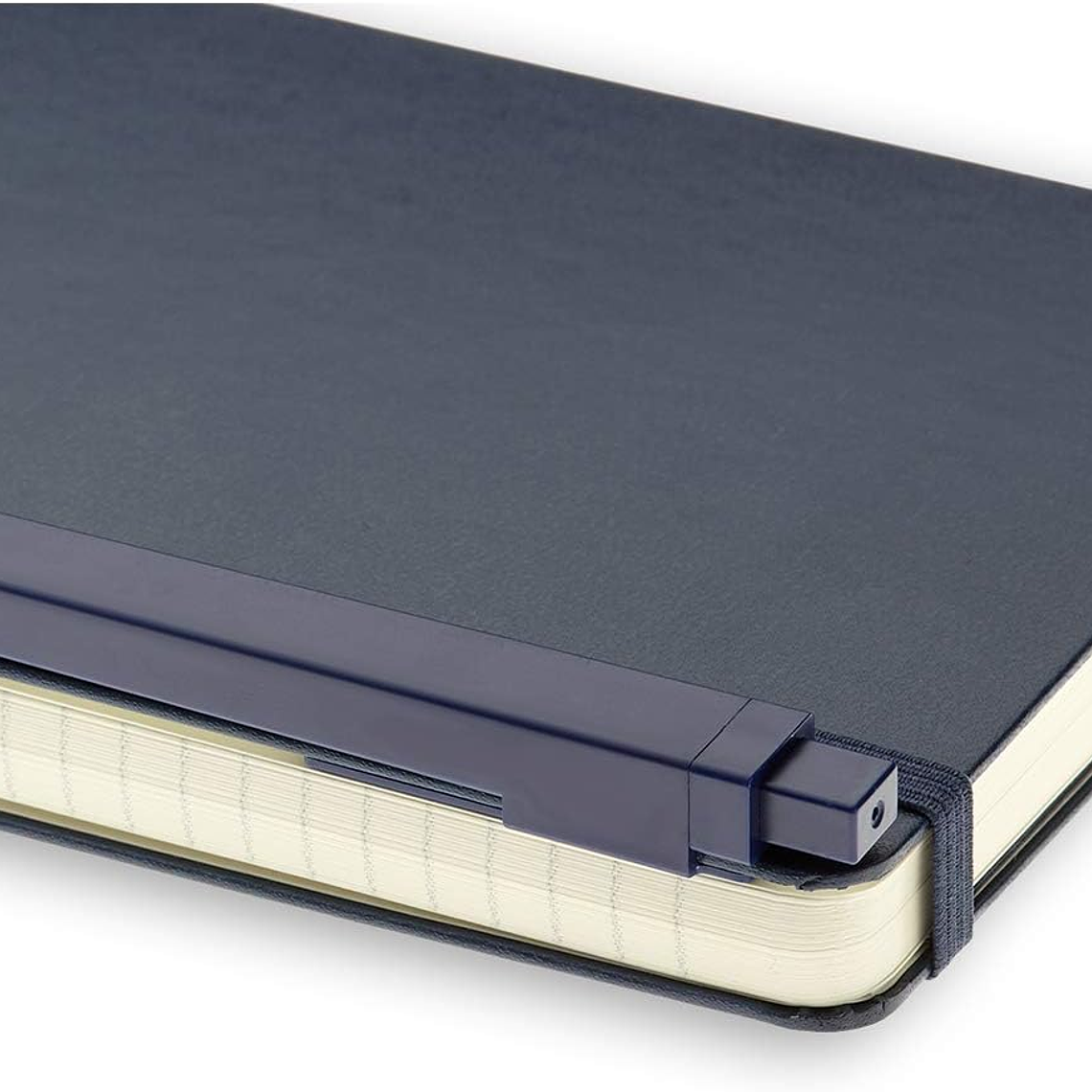 Moleskine Conjunto Caderno Grande Classic Pautado capa dura Azul Safira + Caneta 