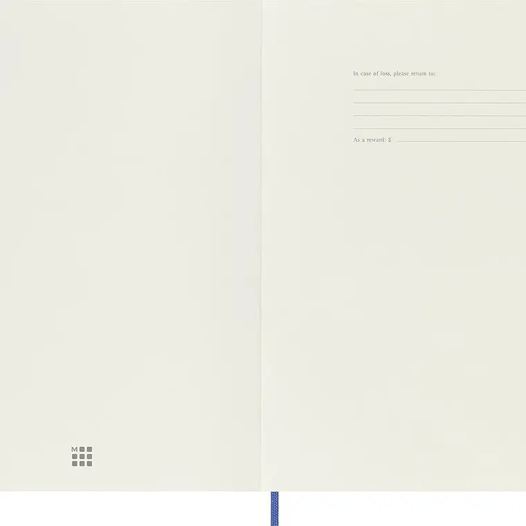 Moleskine - Caderno Clássico liso, capa mole tamanho XL azul-hortênsia 4