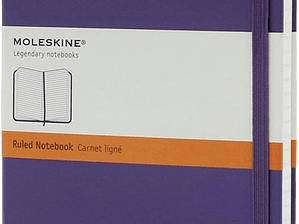 Moleskine Bloco de notas clássico pautado, capa dura, violeta, de bolso