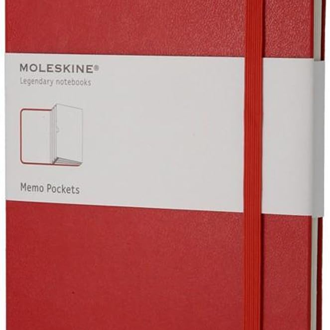Moleskine Arquivo, vermelho, grande, capa dura 1