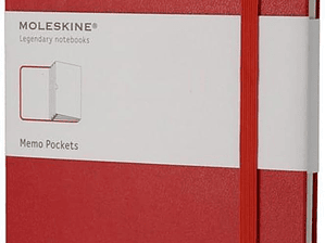 Moleskine Arquivo, vermelho, grande, capa dura