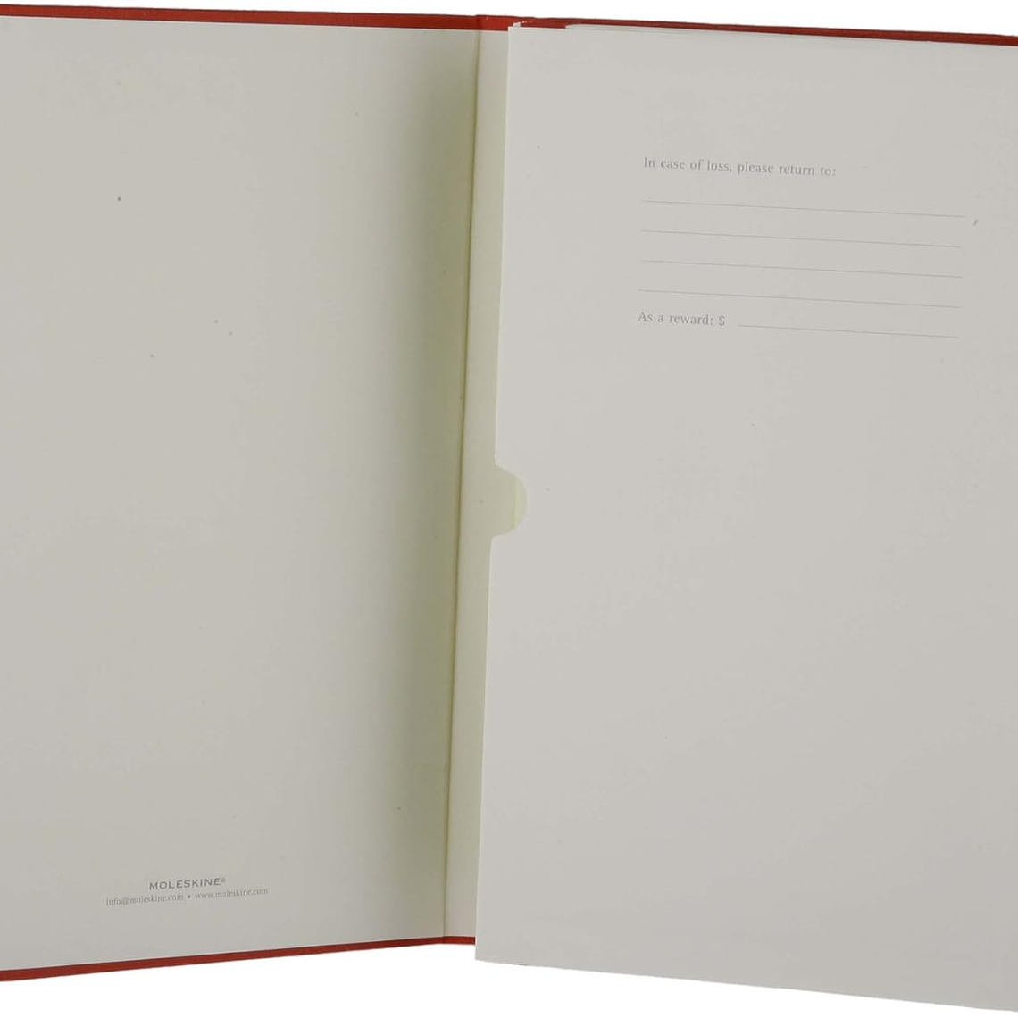 Moleskine Arquivo, vermelho, grande, capa dura 2