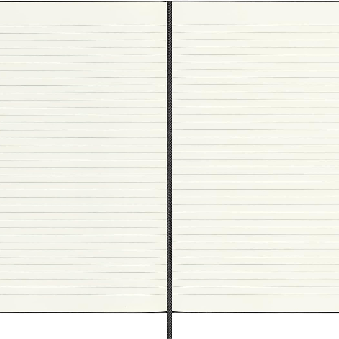 Moleskine Caderno clássico pautado, capa dura e fecho elástico, cor preta, tamanho extra grande 19 x 25 cm, 192 folhas 4