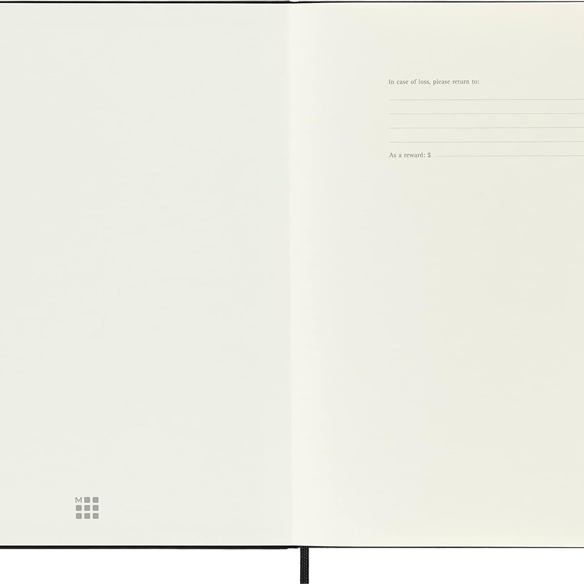 Moleskine Caderno clássico pautado, capa dura e fecho elástico, cor preta, tamanho extra grande 19 x 25 cm, 192 folhas 6