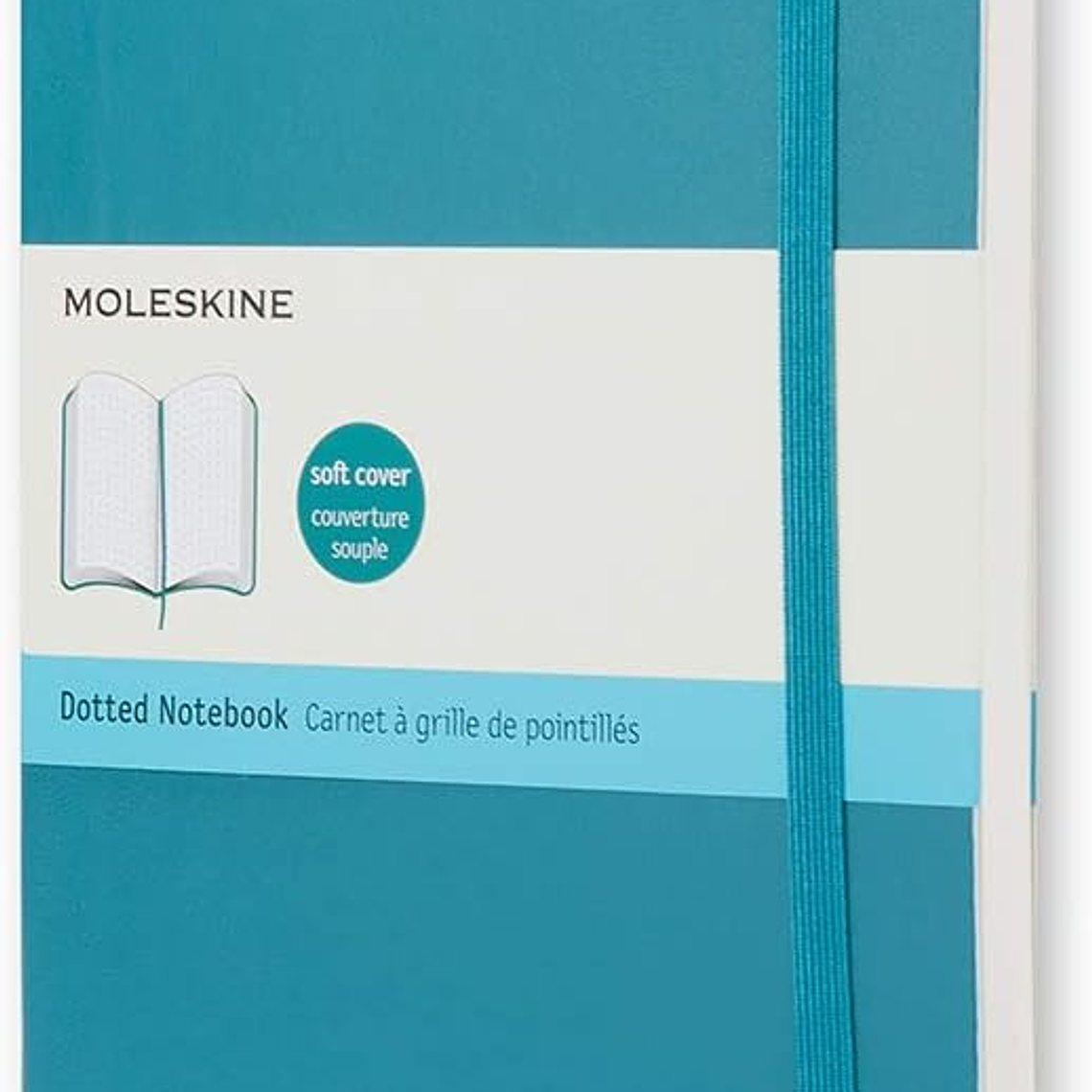 Moleskine Classic Caderno de capa macia, cor azul esverdeado, pontilhado, de bolso 1