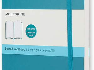 Moleskine Classic Caderno de capa macia, cor azul esverdeado, pontilhado, de bolso