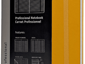 Moleskine - Pro Collection capa dura, cor verde óxido, grande 13 x 21 cm