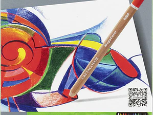 CREATACOLOR 24 Lápis de cor 24 MEGA COLOR em caixa de metal