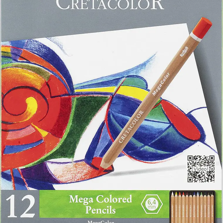 CREATACOLOR 24 Lápis de cor 24 MEGA COLOR em caixa de metal 1