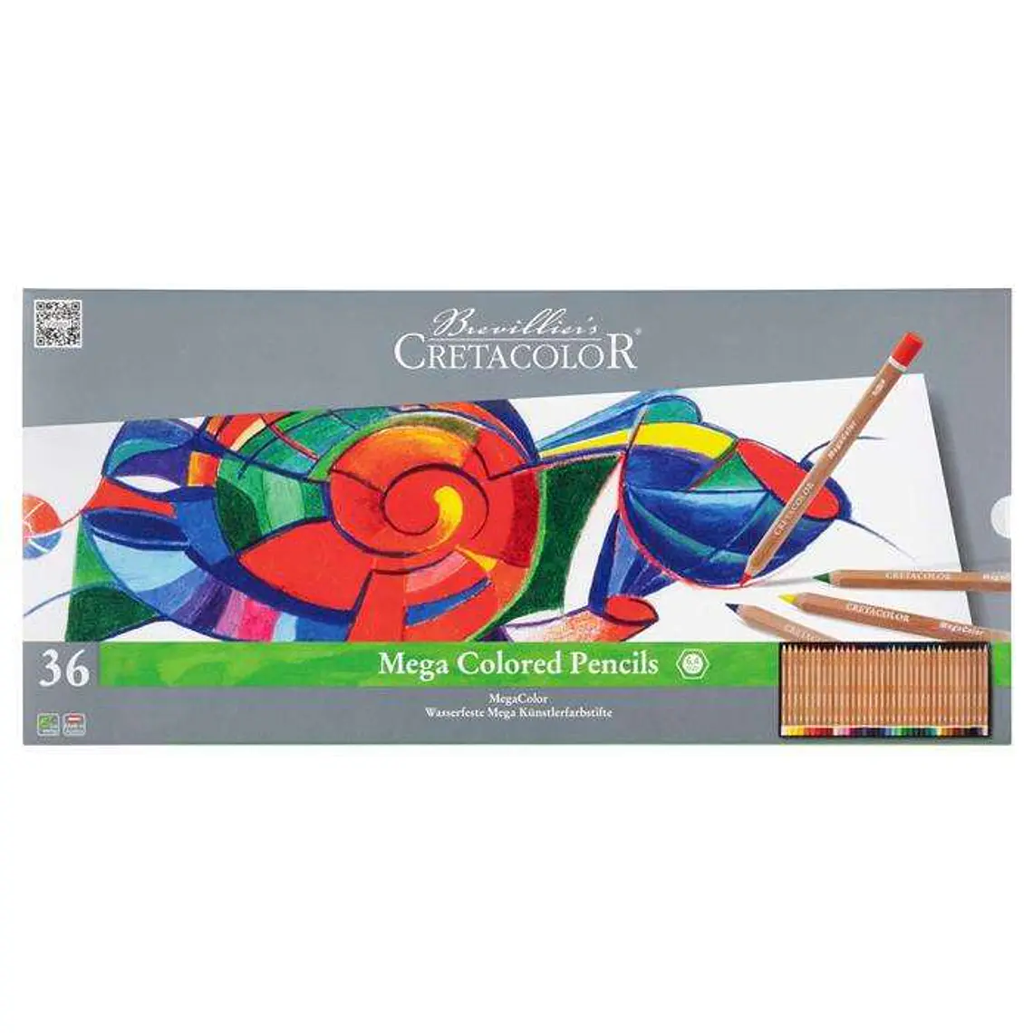 CRETACOLOR Megacolor - Lápis de pintura para artistas, 36 lápis de cor 1