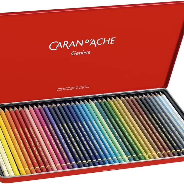 Caran D'Ache lápis de cor  aquareláveis Pablo caixa metálica 40 unidades 2