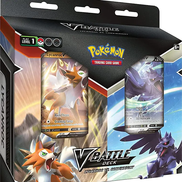 Pokémon TCG: Baralha de batalha V: Lycanroc contra Corviknight 1