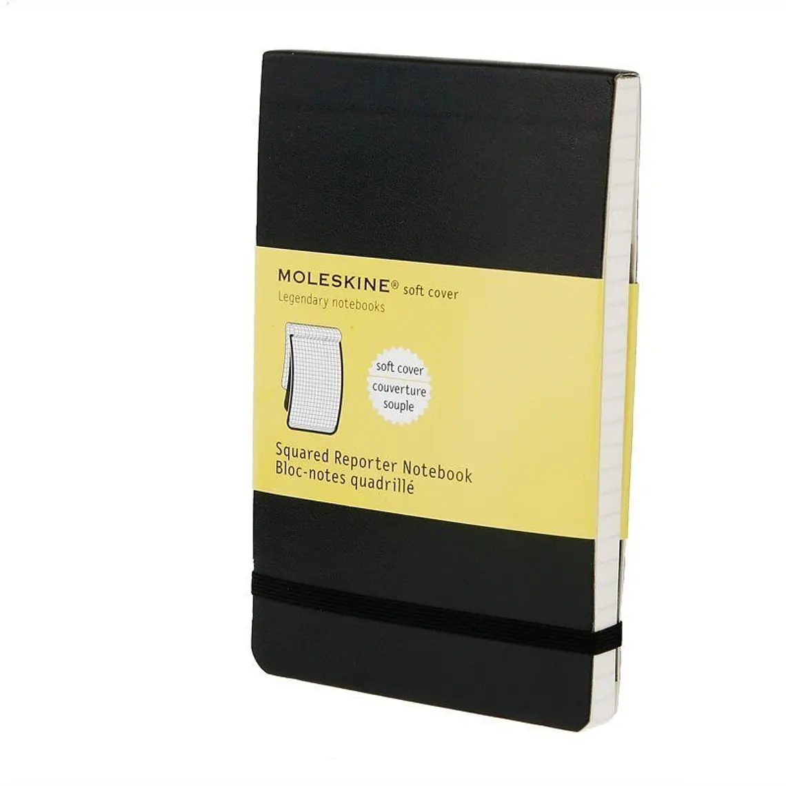 Moleskine Bloco de notas quadriculado, preta, capa mole, de bolso 1