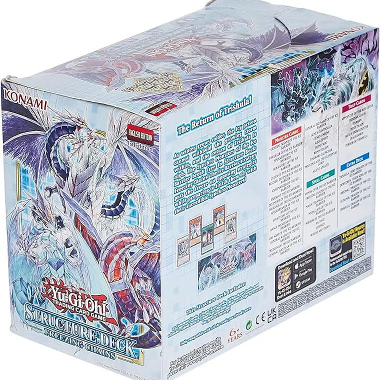 YU-GI-OH! Freezing Chains Structure Decks-Display of 8 Em Inglês 1