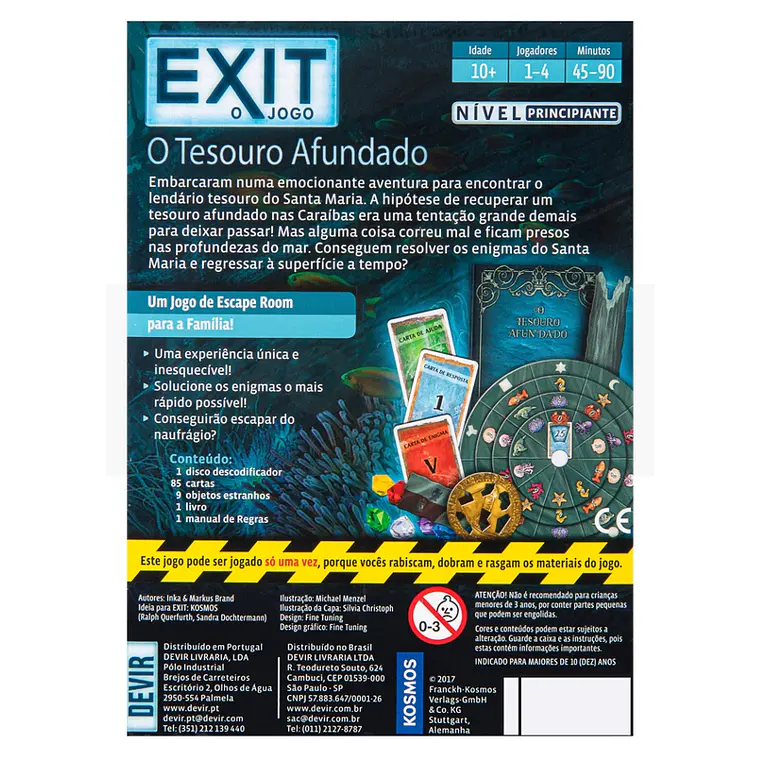 Devir - Exit: O Tesouro Afundado - Jogo de tabuleiro 2