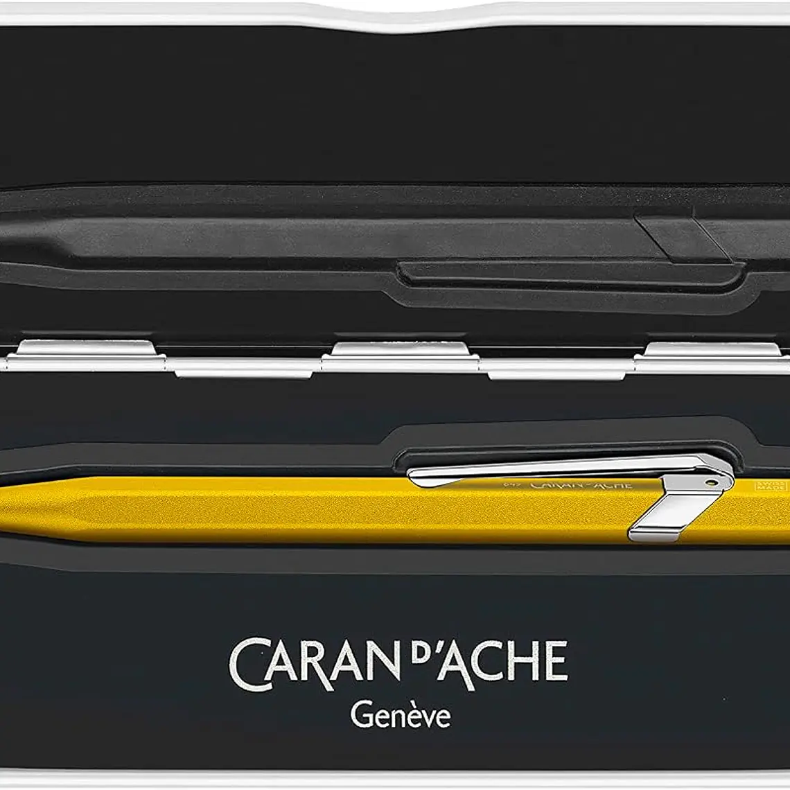 Caran d'Ache Esferográfica Colormat-x  849 cor amarelo com estojo, 0849.743 1