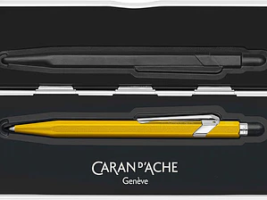 Caran d'Ache Esferográfica Colormat-x  849 cor amarelo com estojo, 0849.743