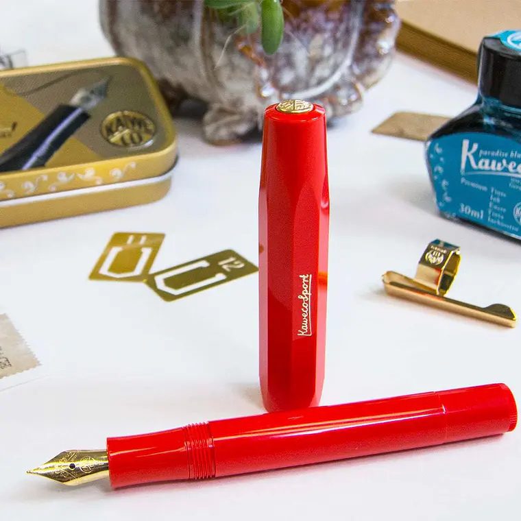 Kaweco Classsic Sport Caneta Aparo, Vermelha, ponta média (KW10001147) 2
