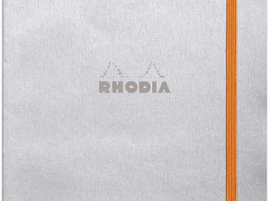 Rhodia Caderno e Bloco de Notas A5 Pautado Prata