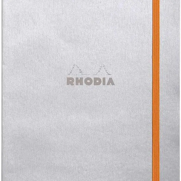 Rhodia Caderno e Bloco de Notas A5 Pautado Prata 1