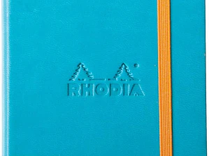 Rhodia Caderno e Bloco de Notas A6 Pautado Azul Turquesa