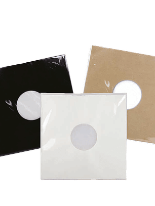 Fundas internas de papel con revestimiento de polietileno (discos de 12