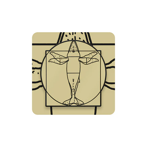 Pin Ballena Jorobada (vitruvio)