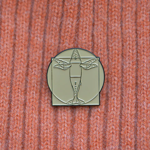 Pin Ballena Jorobada (vitruvio)