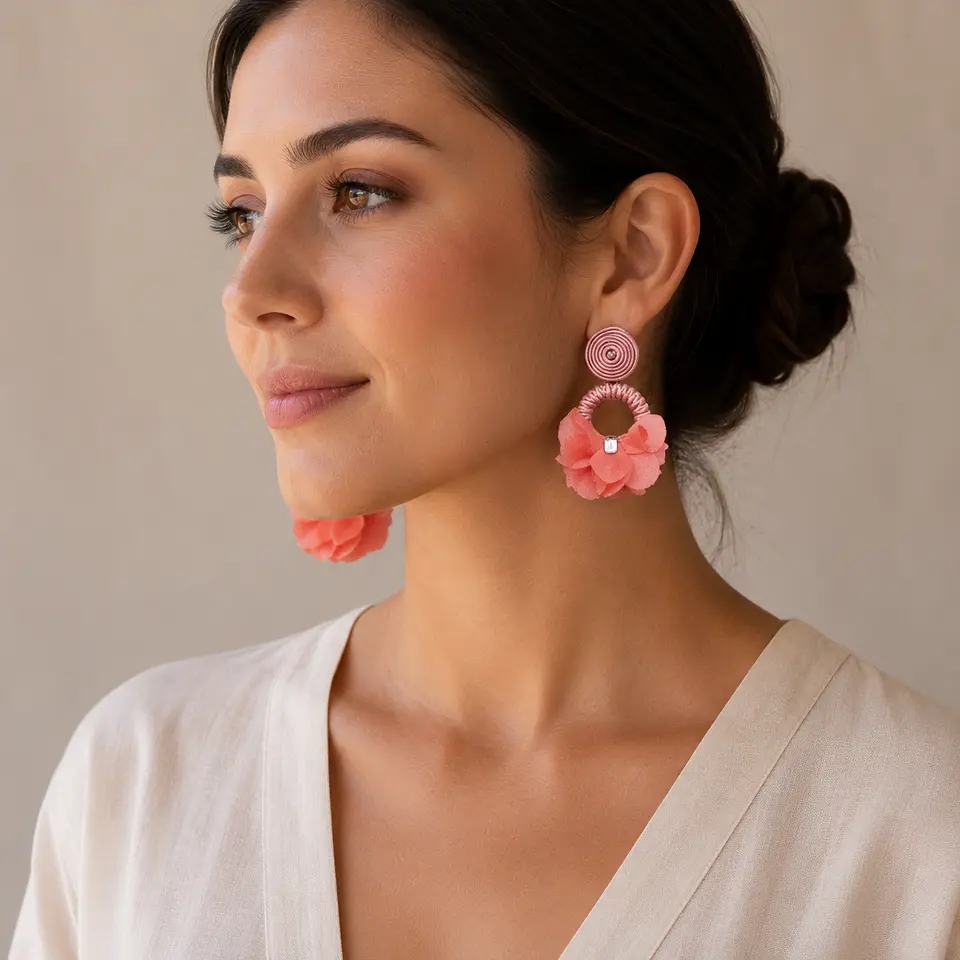Aretes Koral 2