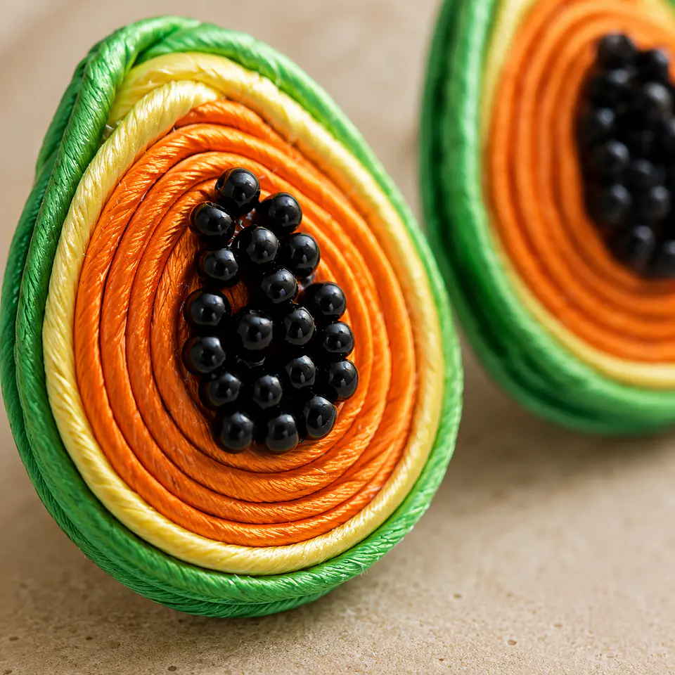 Aretes Papaya 2