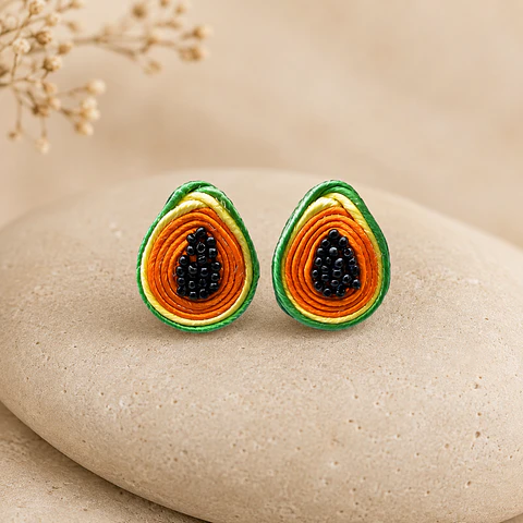 Aretes Papaya