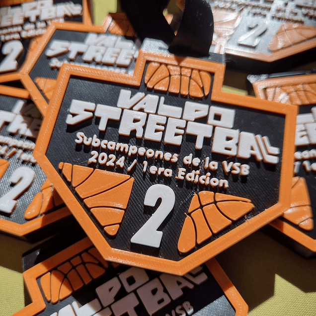 Medalla impresa en 3D 3