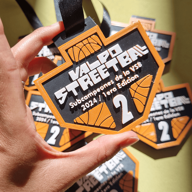 Medalla impresa en 3D 1