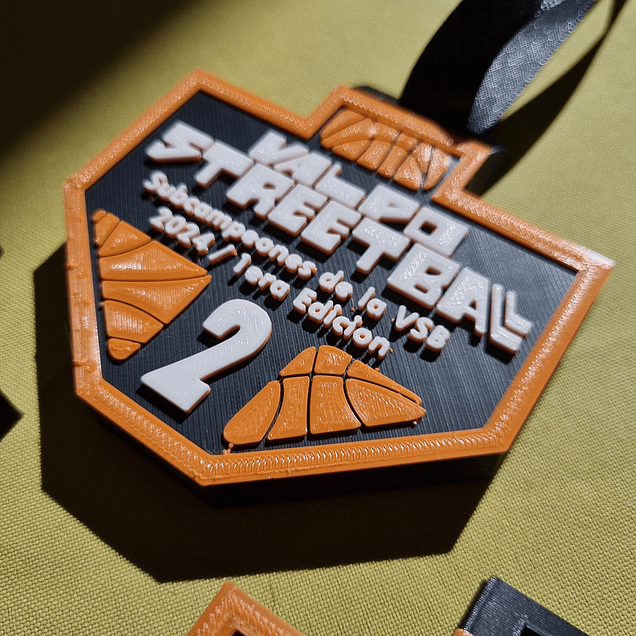 Medalla impresa en 3D 2