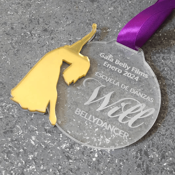 Medalla Bailarina de Acrílico 2