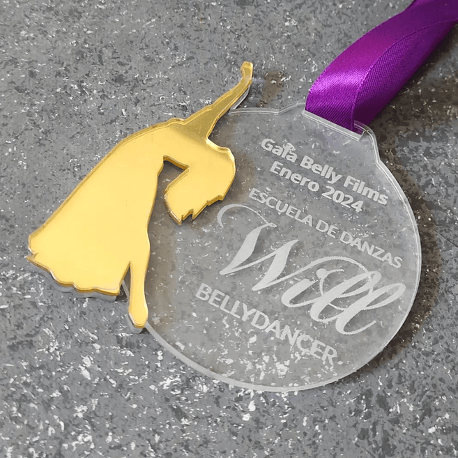 Medalla Bailarina de Acrílico 1