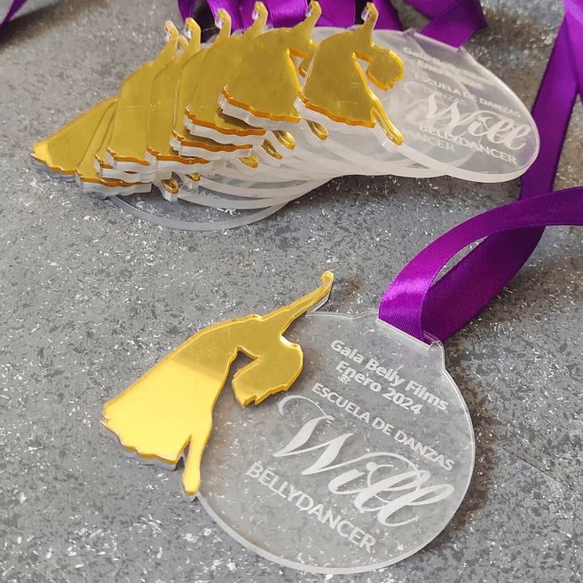 Medalla Bailarina de Acrílico 2