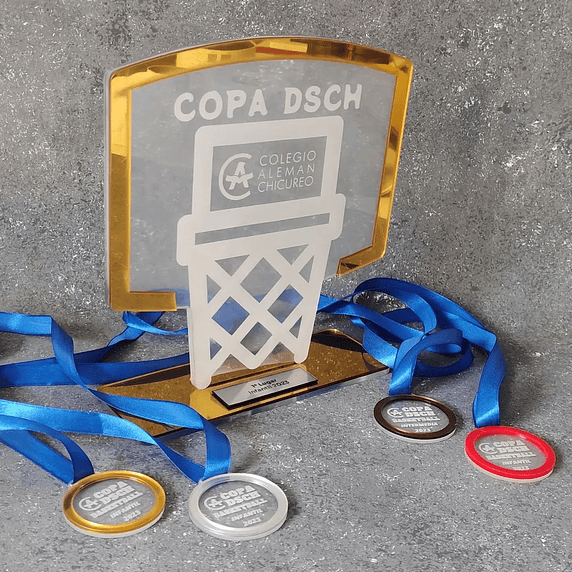 Galardón Tablero Basketball de Acrílico 2