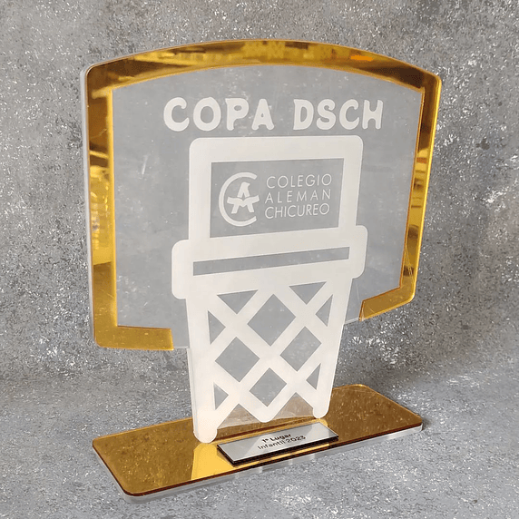 Galardón Tablero Basketball de Acrílico 1