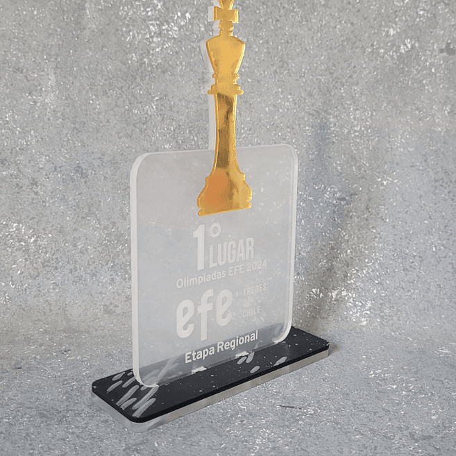 Galardón Ajedrez de Acrílico 2