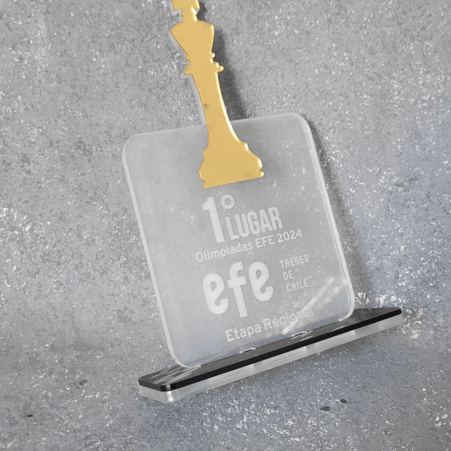 Galardón Ajedrez de Acrílico 1