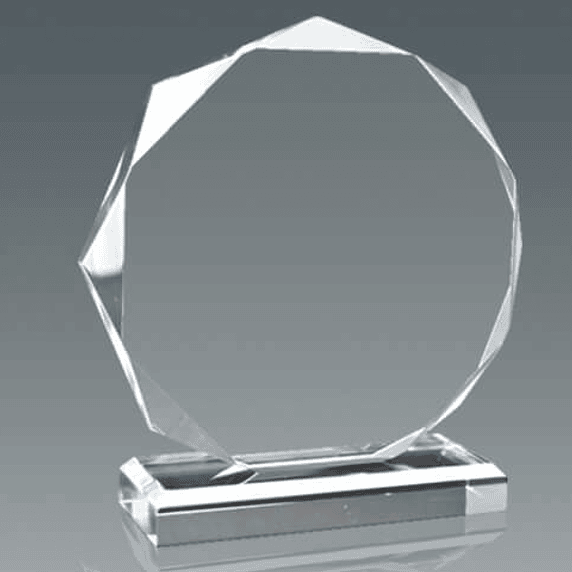 Galvano de Cristal Octagonal 15mm de Espesor  2